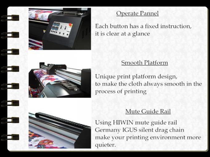 O rolo a rolar diretamente imprime a impressora material do tecido de algodão com tinta do pigmento 1