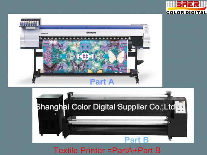 Role para rolar a impressora a jato de tinta da alta velocidade da definição da máquina de impressão 1440dpi da bandeira 0