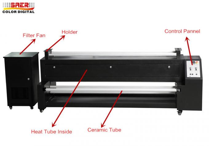 Role para rolar o calefator 308kg da sublimação da fixação da tela com impressoras Piezo 0