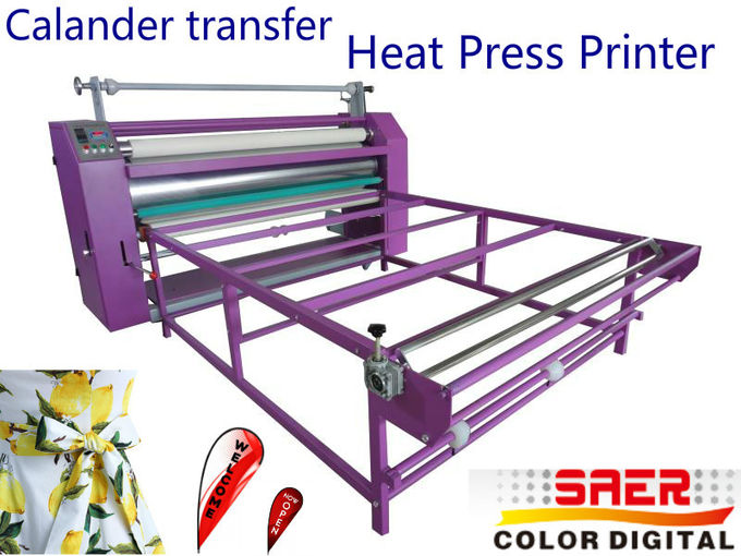 Máquina da imprensa do calor da máquina do calendário de matéria têxtil do leito com 1800 quilogramas de peso 2