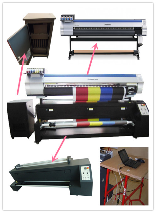 impressora a jacto de tinta contínua da largura de cópia de 1.8m para a seda e o poliéster do algodão 0