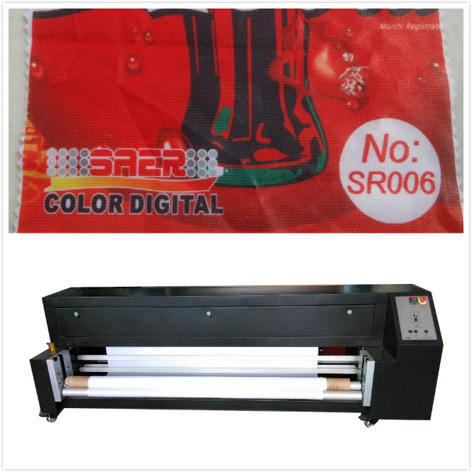 Cor feito-à-medida da fixação da máquina da sublimação da tintura das bandeiras SR1800 1