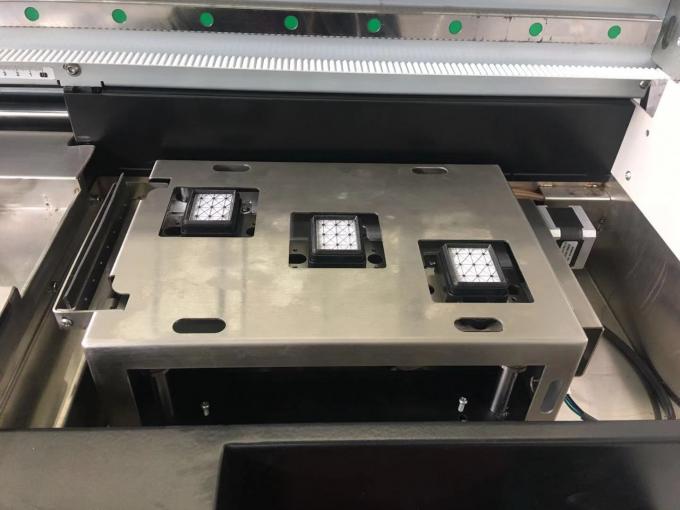 A máquina de impressão dupla da bandeira da cor de CMYK/dirige à máquina de impressão da tela com três Epson 4720 cabeças de cópia 3