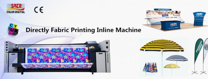 Alimentação automática da impressora 1800dpi de matéria têxtil do formato de CMYK grande 0