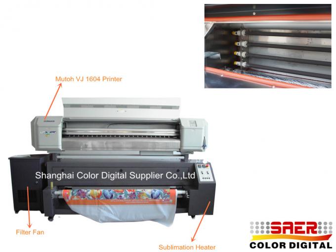 impressora da sublimação de matéria têxtil do poder 2000W/máquina impressão da tela para a bandeira 0