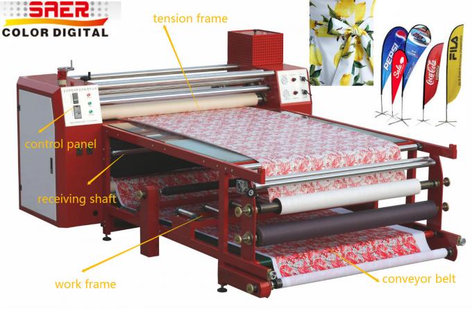 Máquina industrial da sublimação da imprensa do calor do calendário do rolo da máquina do calendário de matéria têxtil 3