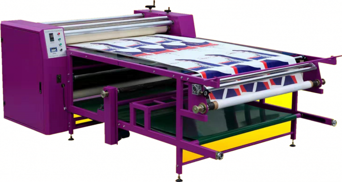 Transferência giratória de 1600mm que imprime a máquina do calendário de matéria têxtil 1