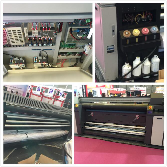 Máquina de impressão de sublimação de tecidos multicolor duplo CMYK / impressora de tecidos de tenda 1