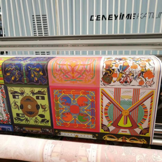 Máquina de impressão de sublimação de tecidos multicolor duplo CMYK / impressora de tecidos de tenda 3