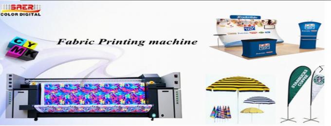 Máquina de impressão da bandeira da máquina de impressão da sublimação da tela de matéria têxtil com cabeça de cópia de CMYK 0