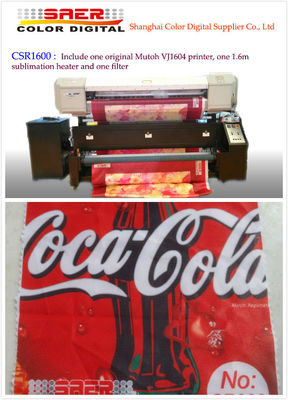 Impressora 1604 da sublimação de Mutoh Vj para a impressão da tela da cortina e da tabela da bandeira