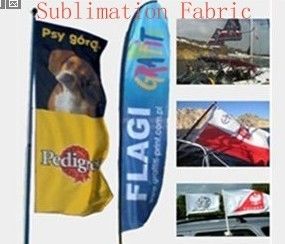 tela feita malha sublimação do poliéster da tintura 110g/sqm para a bandeira da impressão de Digitas