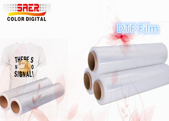 Filme de impressão PET de 60 cm de largura para impressora a jato de tinta digital DTF