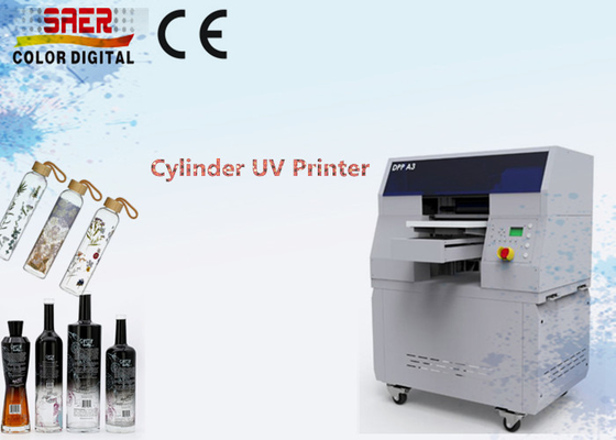 Impressora digital de jato de tinta cilíndrica rotativa garrafa de plástico de bebidas máquina de impressão automática UV