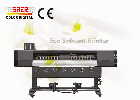 Impressora de solvente ecológico de qualidade estável Impressora de vinil para impressão interna / externa
