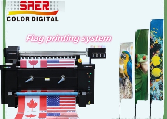 Máquina de impressão de bandeira de sublimação de corantes com alta resolução