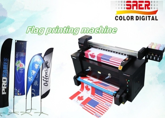 Impressão direta de tecido de poliéster bandeira máquina de impressão tudo numa impressora têxtil