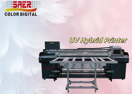 Impressora UV híbrida de piso plano e interior