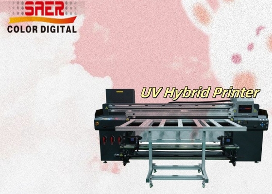 SAER Máquina de Impressão UV de Venda Quente Flatbed Hybrid UV Roll to Roll And Flatbed Printer