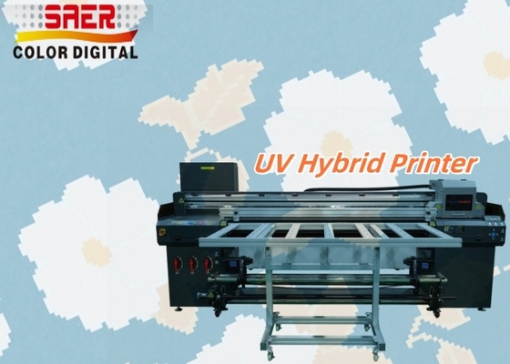Flatbed And Roll To Roll All-in-one Inkjet Printer Máquina de impressão híbrida UV