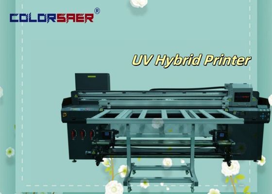 Flatbed e rolar para rolar tudo em um Impressora UV híbrida 6 pés UV plotter