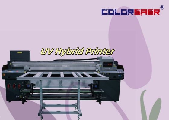 6 pés Flatbed & Roll para rolar tudo em uma impressora híbrida UV para diferentes materiais