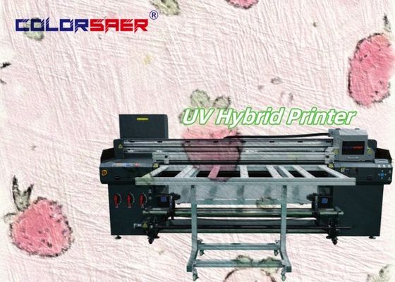 Máquina automática de impressão UV de nível industrial de piso plano e rolamento para rolamento