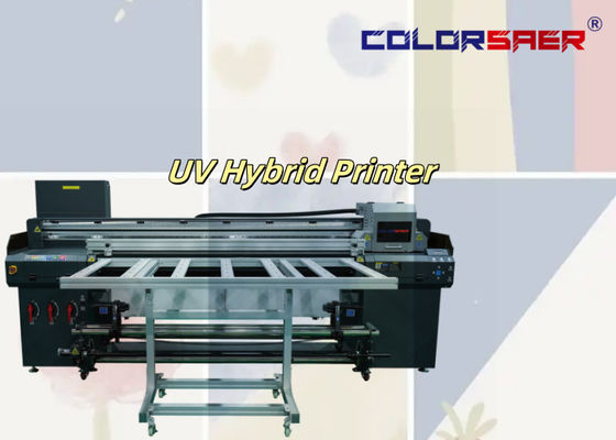 Impressora Híbrida UV de Mesa Plana Roll to Roll para Materiais de Decoração Eletrônica e Publicidade de Cartazes