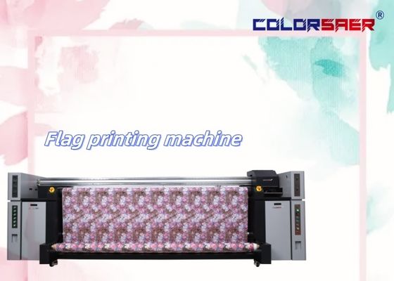 Máquina de impressão têxtil digital com tinta pigmentada e tinta de sublimação para tecido de banner de outdoor