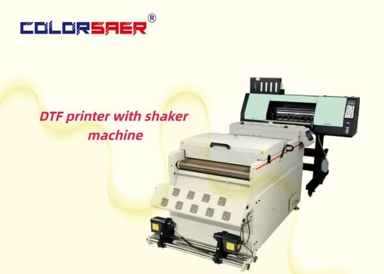 Impressora SAER 60CM DTF Tamanho A1 Com máquina de shaker em pó juntos