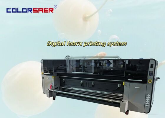 Industrial KJ4B-QL Printhead Sublimação de Tinta Inkjet Fabric Plotter Roll To Roll Textile Printing System