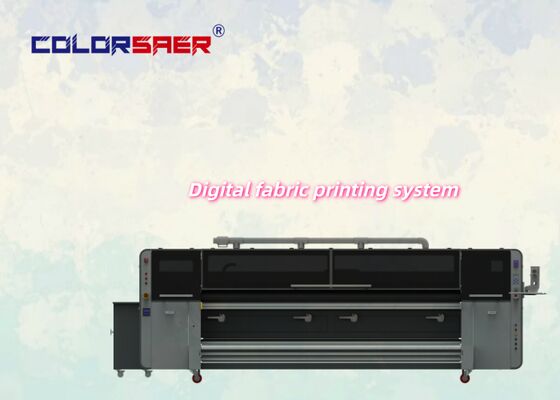 3.2m SAER COLOR Digital Direct to Fabric Sublimation Printer com I3200 4pcs & 8pcs Print Head Textile Plotter para tecidos de poliéster e algodão