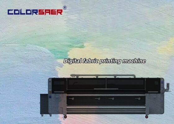 SAER Color 4 & 8 pcs I3200A1 Print Head 3.2m All-in-one Publicidade Máquina de impressão de bandeira digital de jato de tinta de alta cor