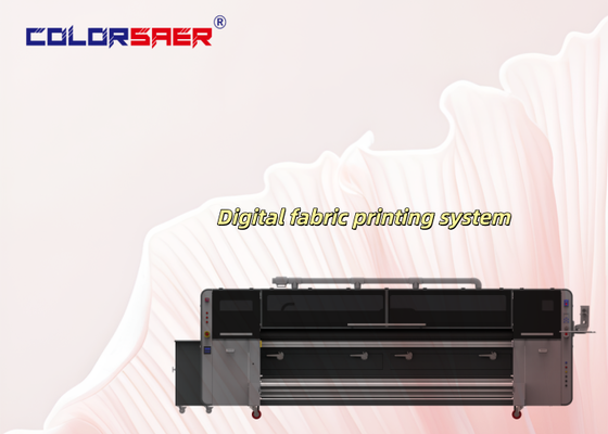 SAER High-End Large Format 3200mm Digital Textile Printing System Fabric Plotter 4 cores ou 8 cores