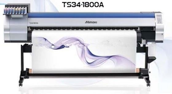 A máquina de matéria têxtil de Mimaki TS34-1800 Digitas para rola acima a impressão da tela, máquina de impressão da bandeira