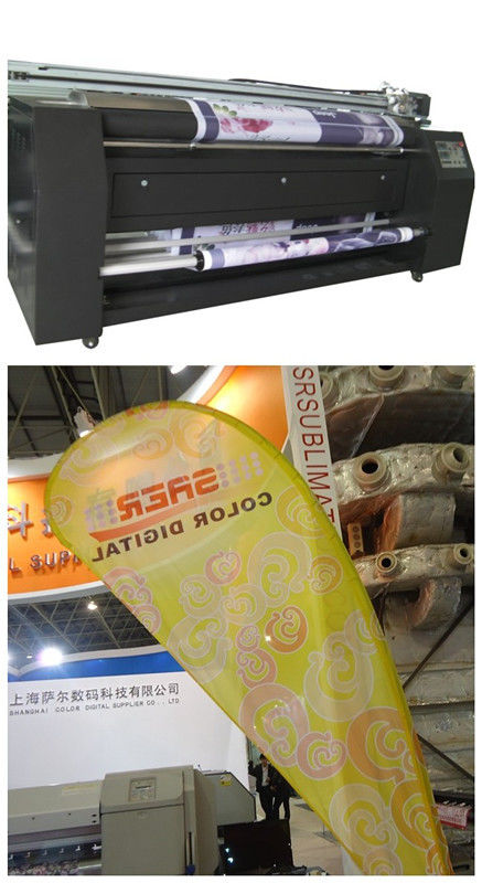 Polyester Fabric Colorful Digital Printing Machinery CMYK 2.3m Width