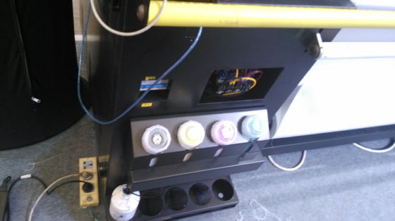 Máquina de impressão dobro da tela de Digitas da cabeça de cópia DX7 para a factura da bandeira