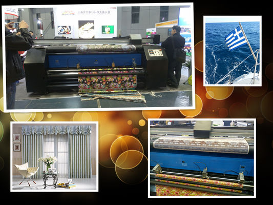 Tipo impressora de alta velocidade do Inkjet da cabeça de 1440dpi Epson diâmetro do rolo de 3 polegadas