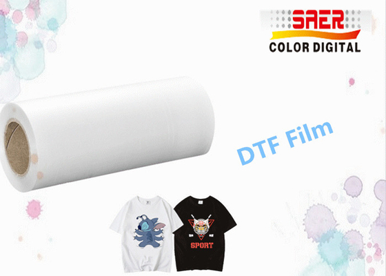 Filme transparente do ANIMAL DE ESTIMAÇÃO da impressão do filme da transferência térmica DTF para matérias têxteis