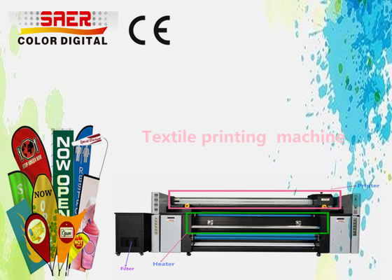 Máquina de impressão de tecido digital para guarda-chuva/papel de parede 1800DPI 2100mm