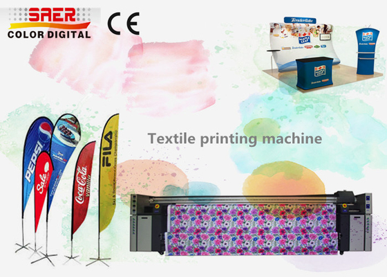 Máquina de impressão multicolorido da tela do papel de parede com cabeça de cópia alta do MERGULHO