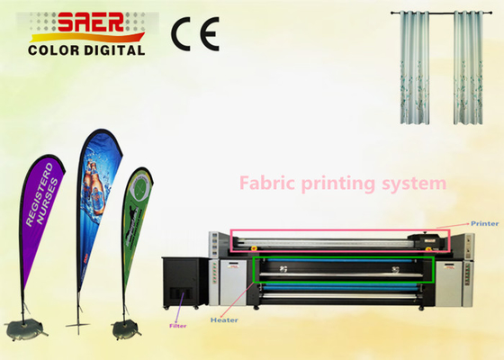 3 de Epson da cabeça partes da tinta do pigmento embandeiram diretamente a solução de cura Inline da máquina imprimindo