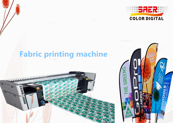Sistema de impressão de papel de parede / pano de mesa SAER com cabeças Epson
