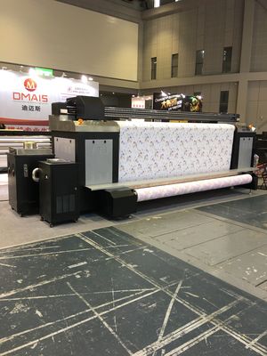 Máquina de impressão de alta velocidade CMYK duplo de matéria têxtil de Digitas da cabeça de cópia de Kyocera