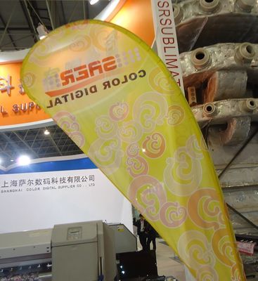 Largura personalizada da tela 1.4m 1.6m 1.8m da bandeira do vestuário/praia