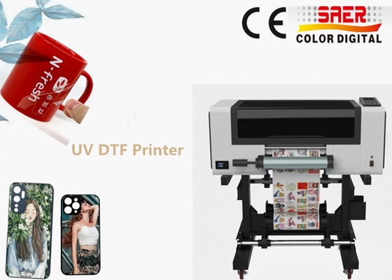 Impressora DTF UV de rolos a rolos 30 cm Máquina de impressão A3 AB Transferência de filme