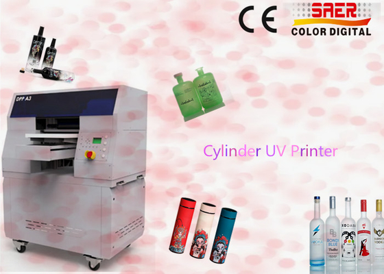 Impressora digital de jato de tinta cilíndrica rotativa garrafa de plástico de bebidas máquina de impressão automática UV