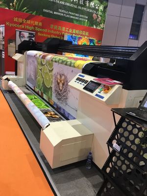 600 - 1800 máquina de impressão de matéria têxtil de Dpi, impressora industrial dupla da tela de Cmyk