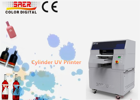 Máquina de impressão de cilindros UV 360 redondos para garrafas, copos e latas de bebidas