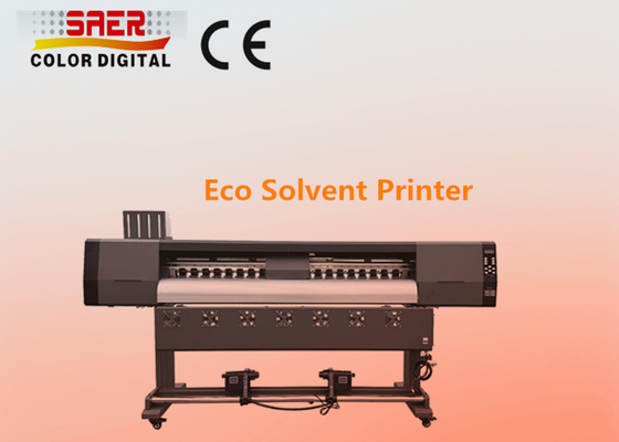 Impressora de vinil digital de alta velocidade de 1,8 m Eco Solvent Inkjet Plotter Impressora de jato de tinta dupla cabeça